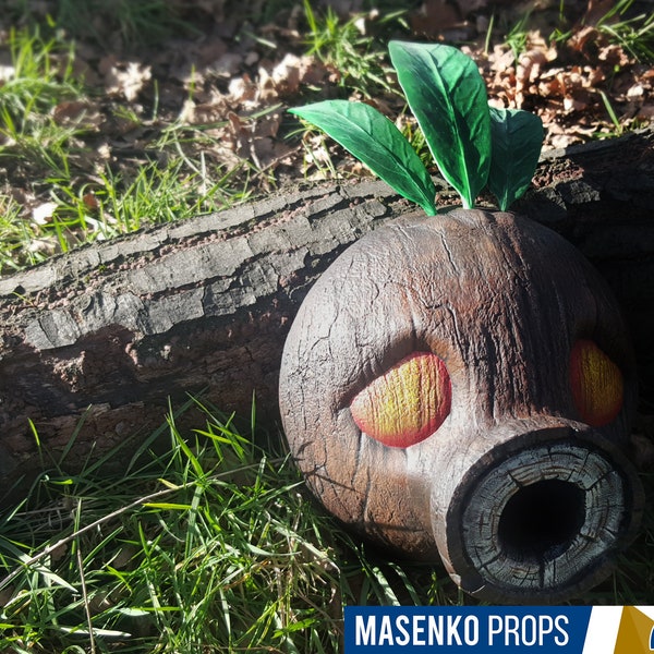 Ręcznie robiona maska Zelda Deku: Majora's Mask Cosplay Prop