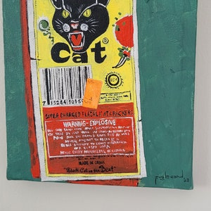 Black Cat Firecrackers painting