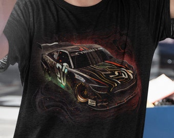 Black Tee | Finish Line | Race Style | Car Racing | Racing Fashion | Race Track | Fast Cars | Fathers Day Gift | Gift for Father | Dad Car