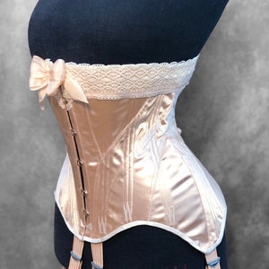 Hand made Edwardian S Bend Corset, Historically accurate Edwardian Corset