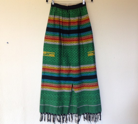 1960s Striped cotton maxi skirt - image 5