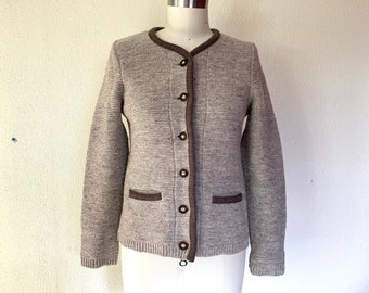 Vintage Lanamoden oatmeal wool cardigan