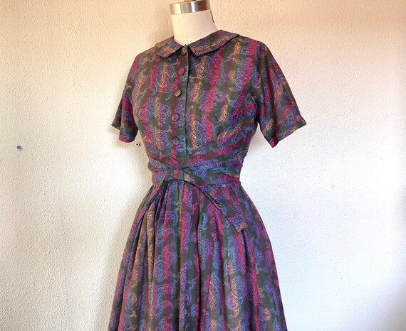 1950s Beaded Paisley Skirt main image 1