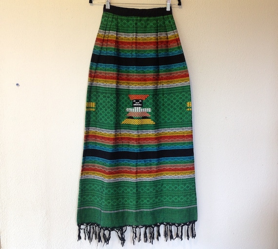 1960s Striped cotton maxi skirt - image 3