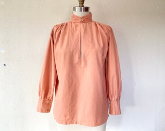 1960s Peach cotton Indian blouse
