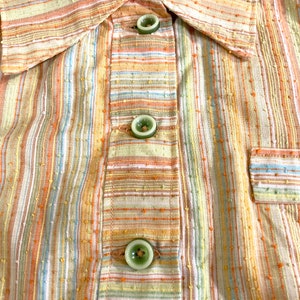 1960s Striped shirtdress image 6