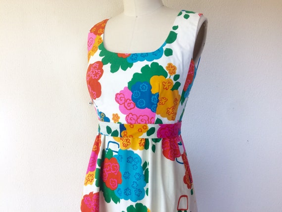 1960s Malia floral maxi dress