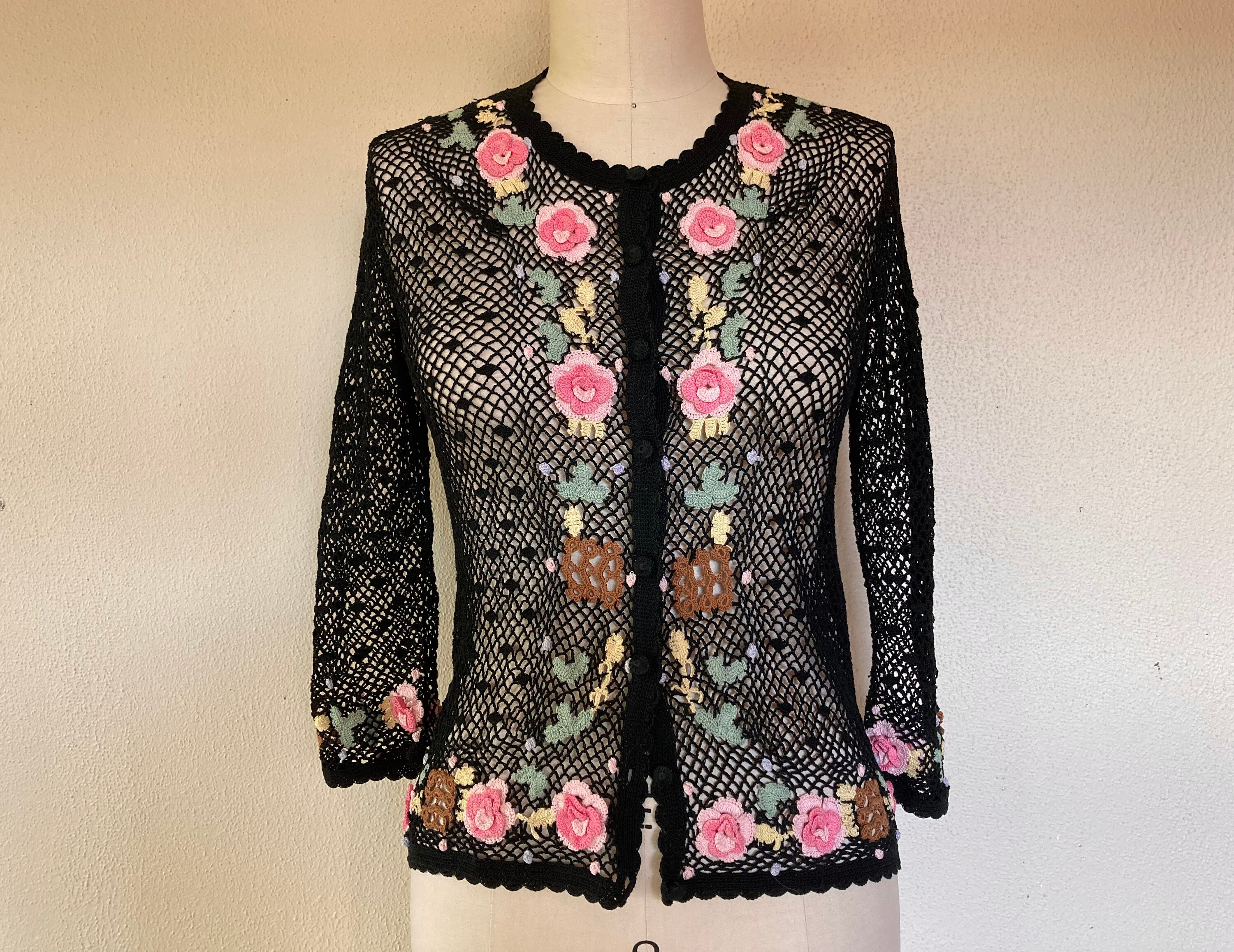 Net Cardigan - Etsy