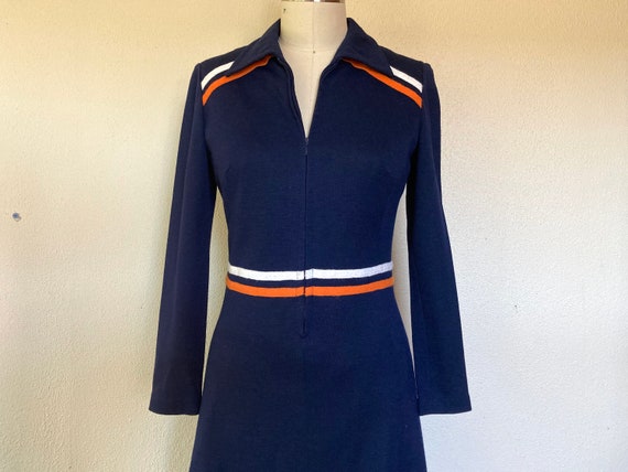 1960s Mod dress with stripes
