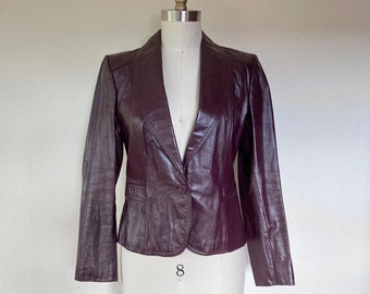 1970s Foxmoor leather blazer jacket