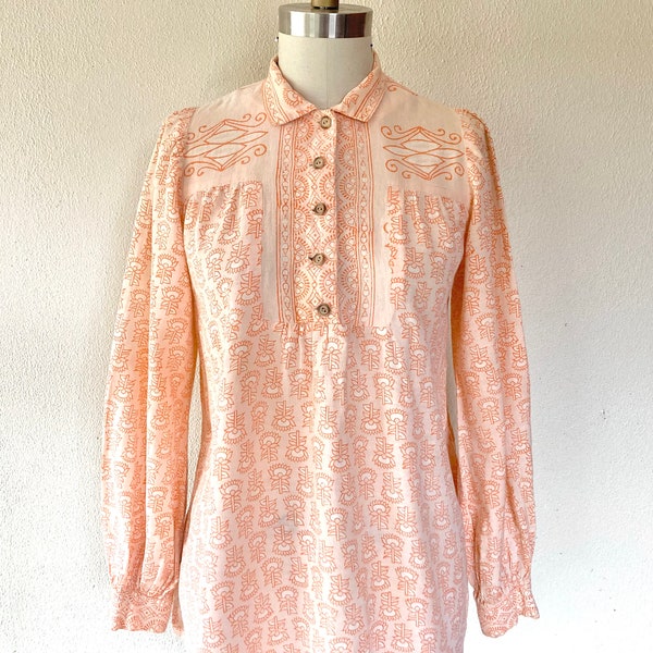 1960s India Imports of Rhode Island cotton blouse