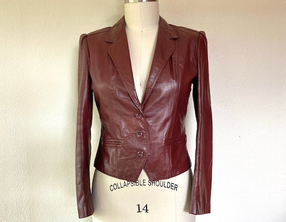 1970s Wilsons leather blazer jacket
