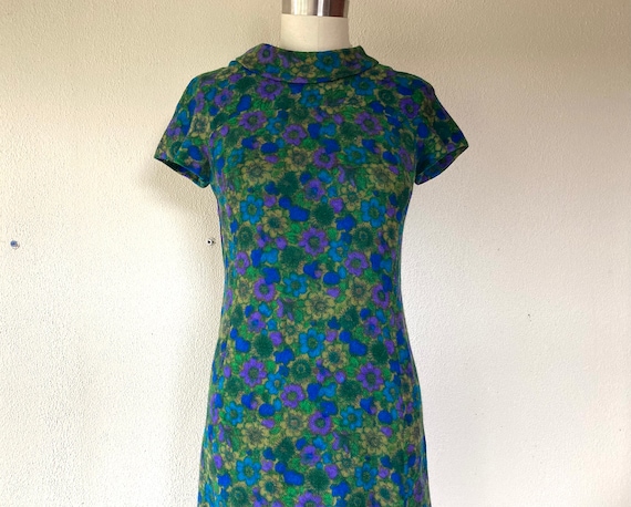 1960s I. Magnin wool sheath dress