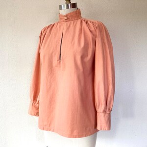 1960s Peach cotton Indian blouse image 2