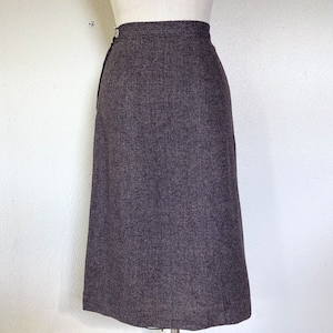 1950s tweed wool pencil skirt image 4