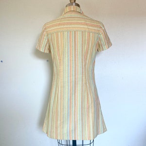 1960s Striped shirtdress image 3