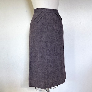 1950s tweed wool pencil skirt image 3