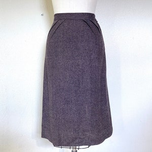 1950s tweed wool pencil skirt image 1