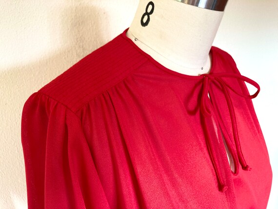 1970s Scarlet red Johnathan Logan dress - image 6