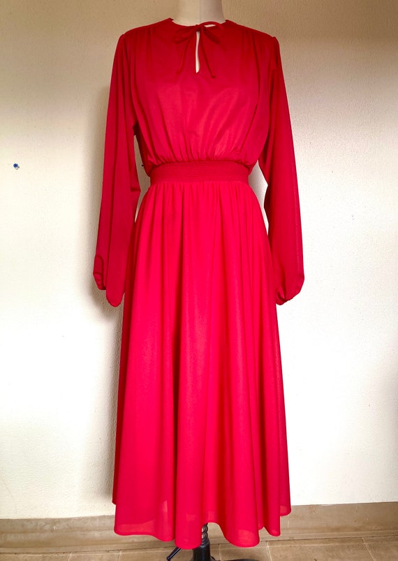 1970s Scarlet red Johnathan Logan dress - image 2