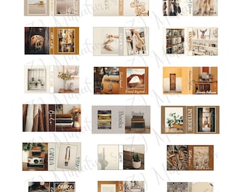 Casa delle bambole Boho Books / Scala 1:12 / Download digitale