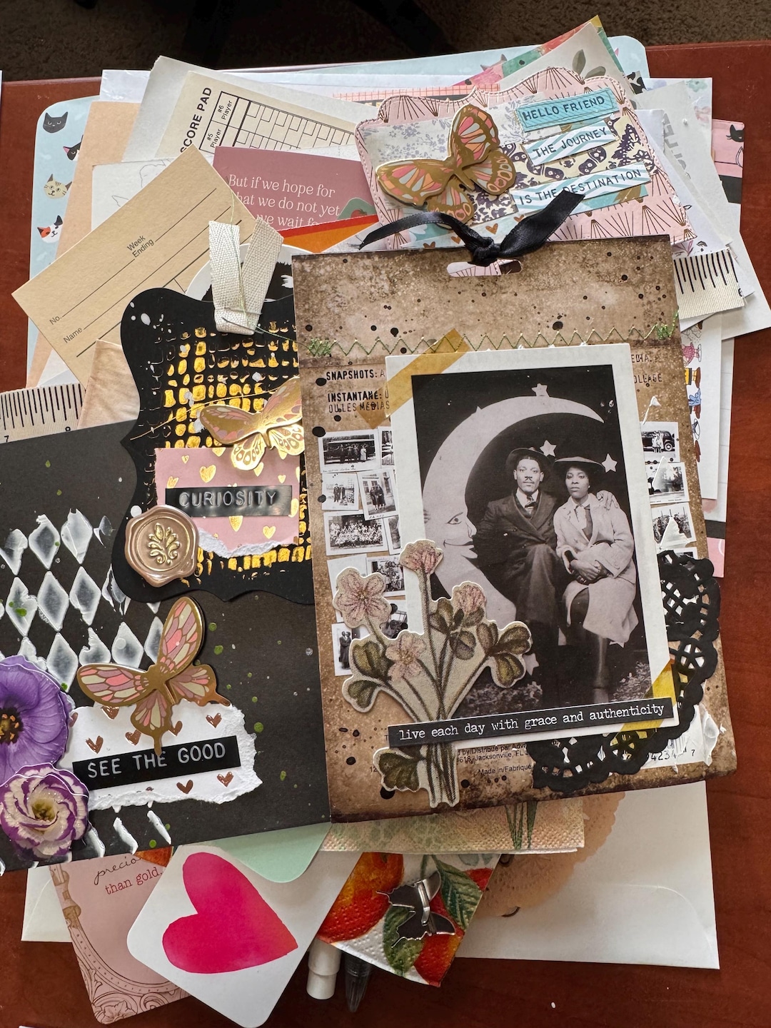 Eclectic Junk Journal Kit – Handmade Ephemera, Vintage Supplies ...