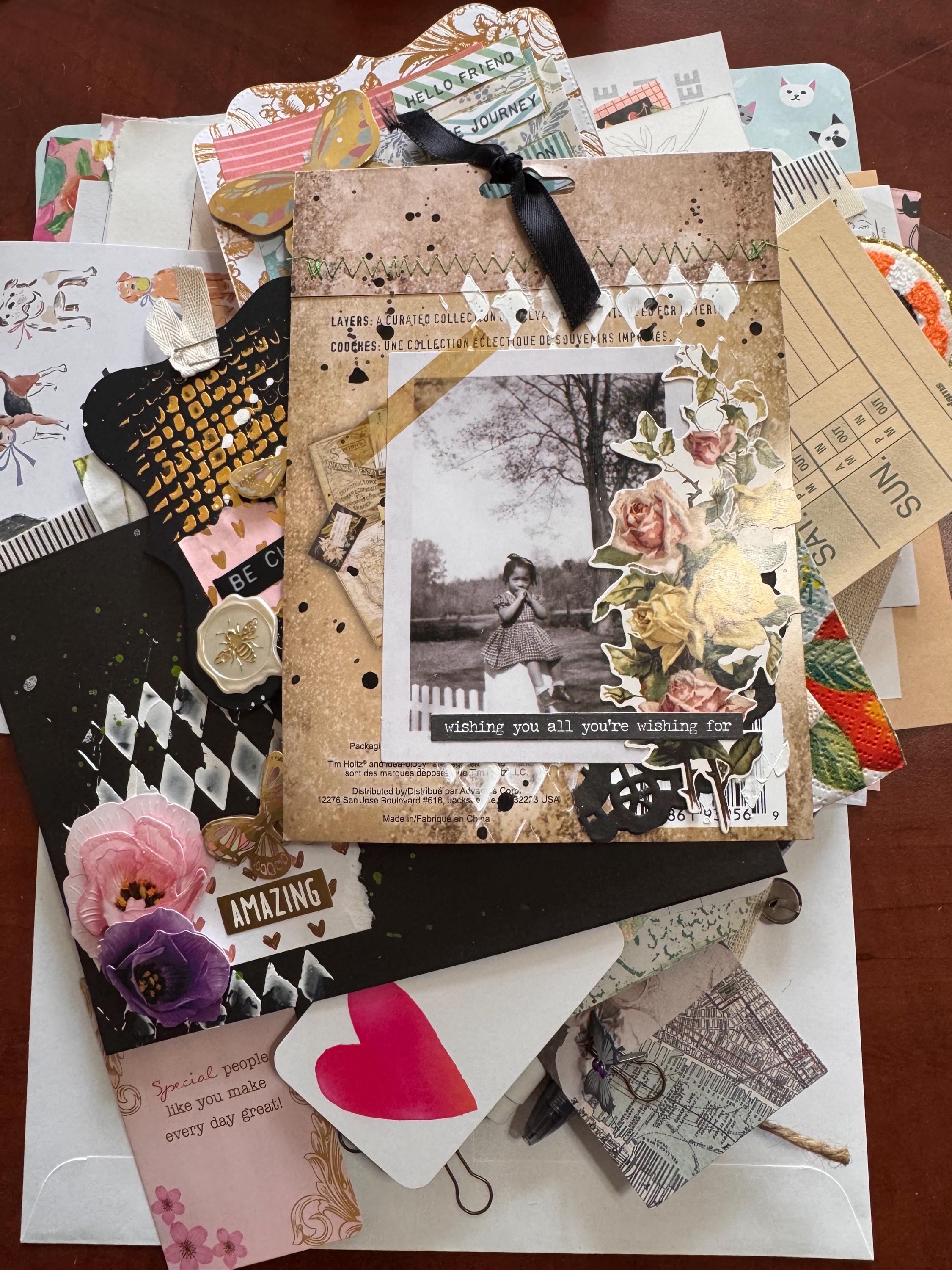 Eclectic Junk Journal Kit – Handmade Ephemera, Vintage Supplies ...