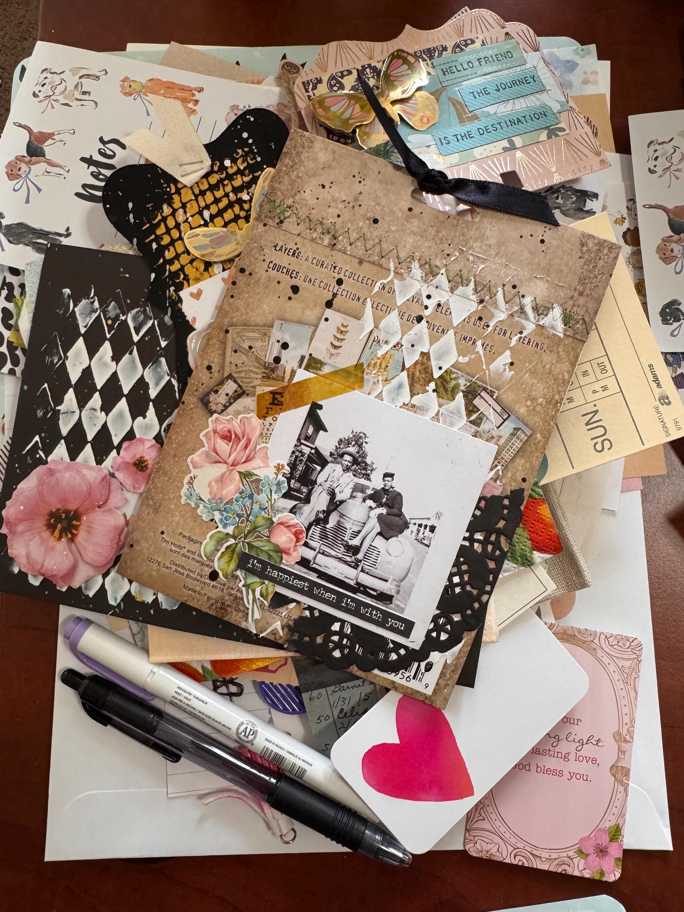 Eclectic Junk Journal Kit – Handmade Ephemera, Vintage Supplies ...