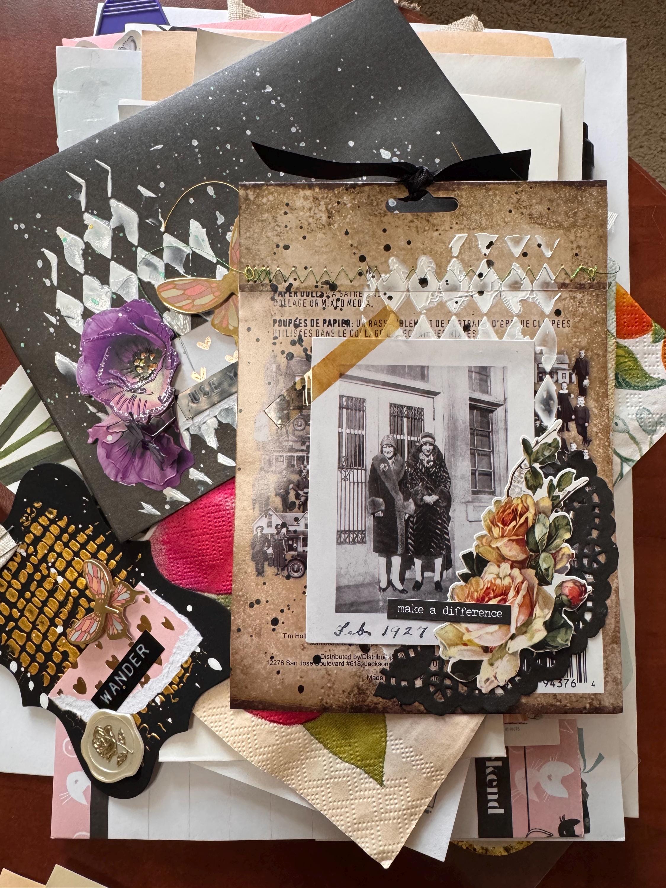 Eclectic Junk Journal Kit – Handmade Ephemera, Vintage Supplies ...