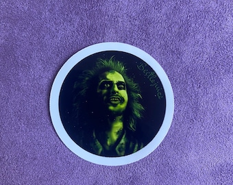 Beetlejuice Portrait sticker