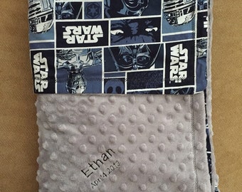 Star Wars deken, aangepaste deken, schattige deken, Star Wars baby deken, aangepaste baby deken, baby douche gift