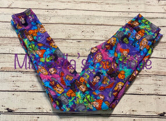 Hocus Pocus Leggings, Sanderson Sisters Capri, Disney Leggings