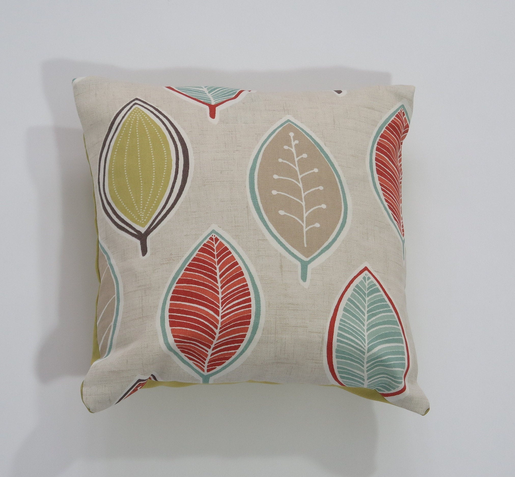 Modern Leaf Cushion Cover Leaves Pillow Cover Plants Etsy UK