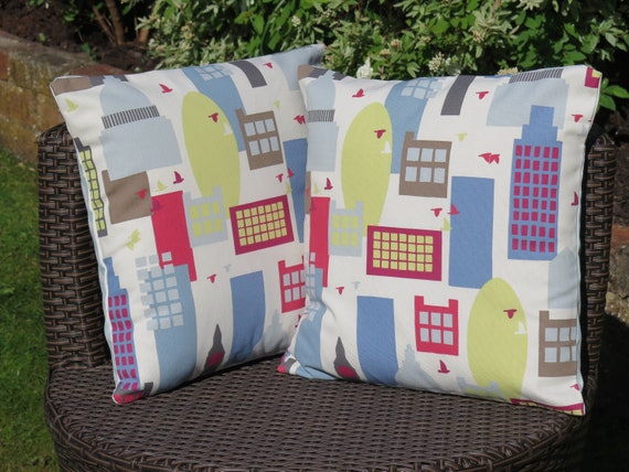 Little City Pillows Cushion Covers Uk Pillow Case Home Etsy