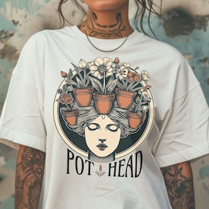 Camiseta de marihuana: divertida camiseta de jardinería, camiseta de marihuana, regalo de jardinería, camiseta de marihuana, camiseta botánica: el regalo perfecto para la amante de las plantas.