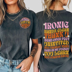Alanis Morissette Shirt, Alanis Tour Shirt, 90s Music shirt, Alanis Morissette Front and Back Shirt, Comfort Colors Band shirt image 1