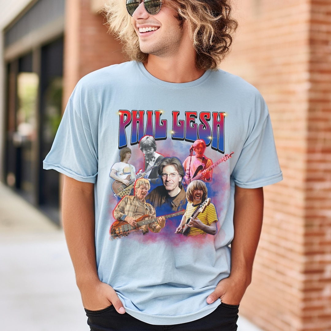 T-shirt Grateful Dead Phil Lesh Tribute - « Lesh Is More » - Unisexe Classique - Neuf Avec étiquettes - Marque Double Fantasy Tees