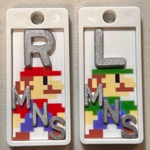 Set of 8-Bit Mario Bros. & Friends Nintendo NES X-Ray Markers