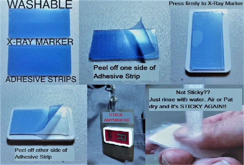 One Set of Washable Reusable XRay Marker Adhesive Strips No Etsy