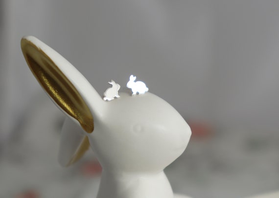 Pendientes De Plata Conejo Zanahoria 9110653