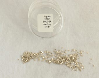 Easy Solder Chips, Sterling Silver Pre-Cut Silversmith Solder Pieces