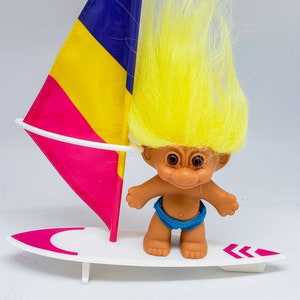 Vintage Russ Troll Doll - Windsurfer