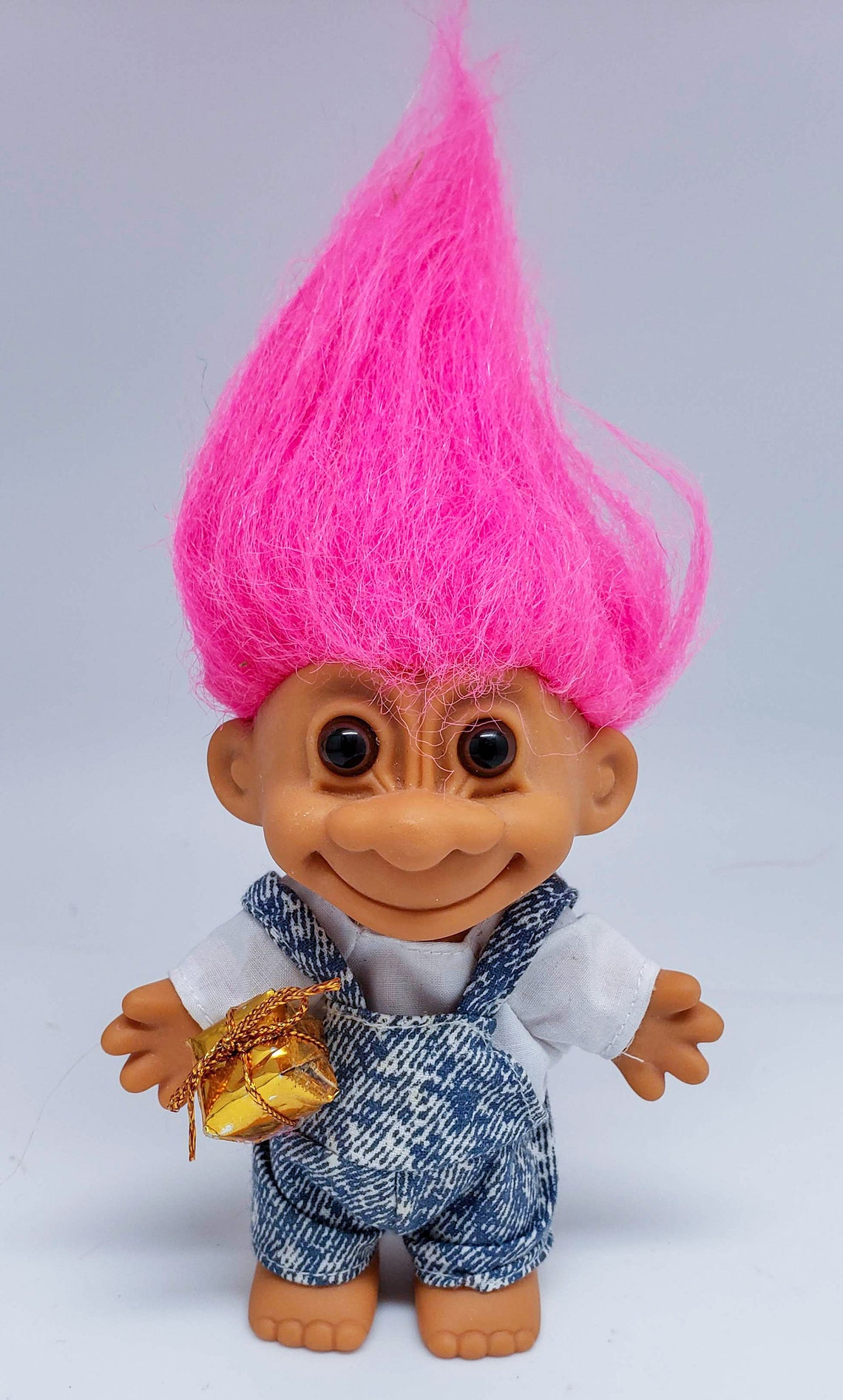 Vintage Russ Troll Doll - Golden Gift Box - Etsy