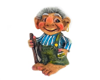 Swedish Trolls - Troll with Walking Stick MAGNET