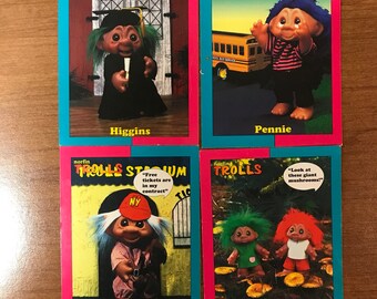 Vintage Troll Trading Cards / Norfin Trolls Collectible Cards