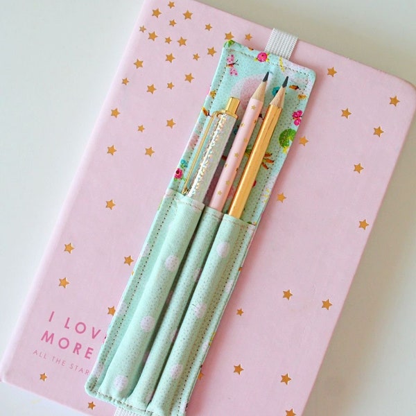 DIY Notebook Elastic Pen Holder - Instant Download Step-by-Step Tutorial, notebook pen holder, diy pen holder, elastic pen holder