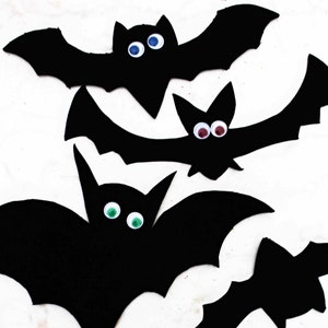 Hanging bats templates, Halloween bat decor DIY, bat cut out template, bat decor halloween, halloween bat cut out, hanging bats Halloween