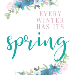 Spring Wall Art, Printable Spring Wall Art, Spring Printables, Spring ...