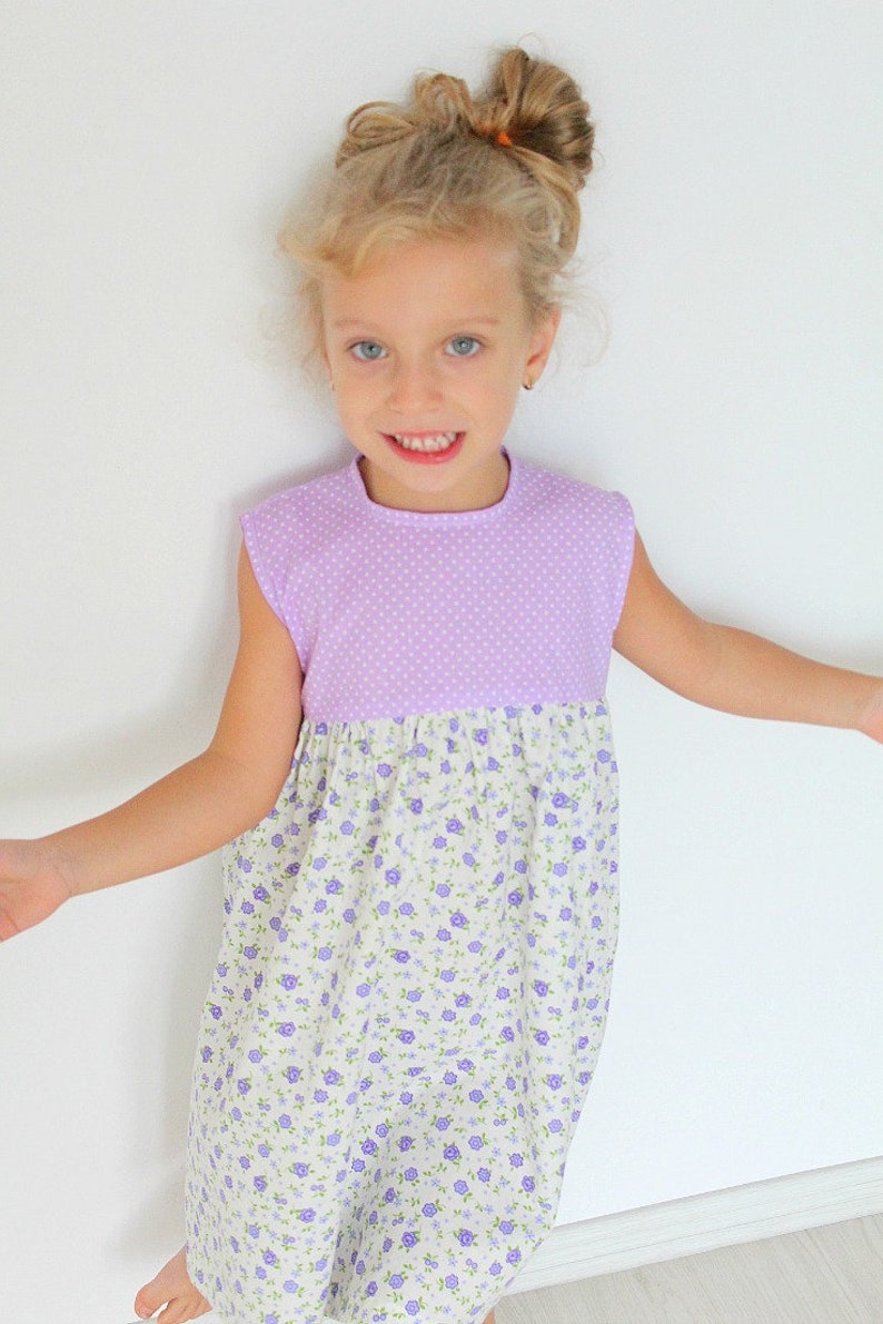 Girls Gathered Dress Sewing Pattern Gathered Dress Dress Etsy