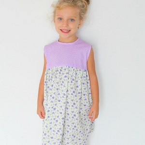 Girls gathered dress sewing pattern, gathered dress, dress sewing pattern, girls dress pattern, summer dress pattern